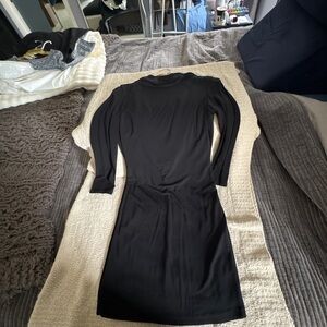 Stunning Backless Black Mini Dress